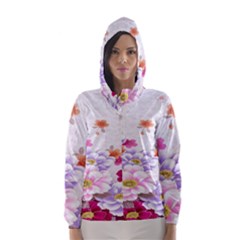 Sweet Flowers Hooded Wind Breaker (women) by BangZart