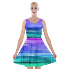 Pretty Color Velvet Skater Dress by BangZart