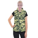 Camouflage Camo Pattern Women s Button Up Puffer Vest View1