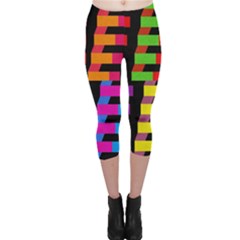 Colorful Rectangles And Squares                        Capri Leggings by LalyLauraFLM