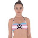 Anarchist Pride Halter Bandeau Bikini Top View1