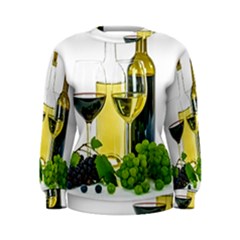 White Wine Red Wine The Bottle Women s Sweatshirt by BangZart