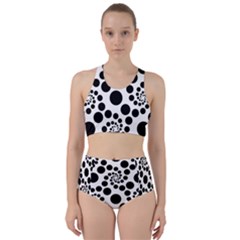 Dot Dots Round Black And White Bikini Swimsuit Spa Swimsuit  by BangZart