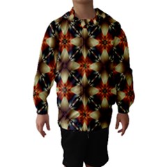 Kaleidoscope Image Background Hooded Wind Breaker (kids) by BangZart