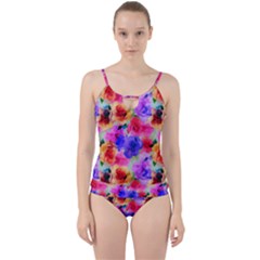 Floral Pattern Background Seamless Cut Out Top Tankini Set by BangZart