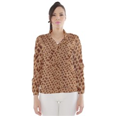 Giraffe Pattern Animal Print  Wind Breaker (women) by paulaoliveiradesign