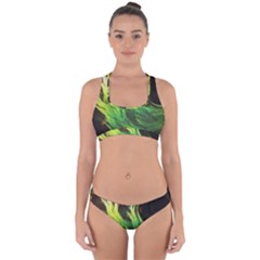 A Seaweed s Deepdream Of Faded Fractal Fall Colors Cross Back Hipster Bikini Set by jayaprime