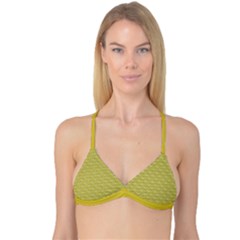 Golden Scales Reversible Tri Bikini Top by Brini