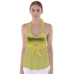 Golden Scales Babydoll Tankini Top by Brini