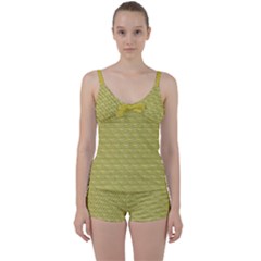 Golden Scales Tie Front Two Piece Tankini by Brini