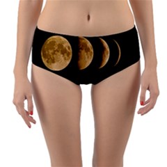 Moon Child Reversible Mid-waist Bikini Bottoms by Valentinaart