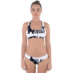 Slav Squat Cross Back Hipster Bikini Set by Valentinaart