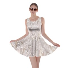 Off White Lace Pattern Skater Dress by paulaoliveiradesign