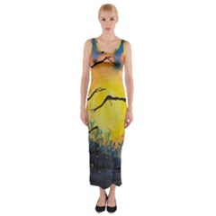 Soul Offering Fitted Maxi Dress by Dimkad