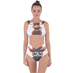 Owl Logo Bandaged Up Bikini Set 