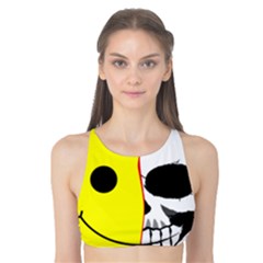 Skull Behind Your Smile Tank Bikini Top by BangZart