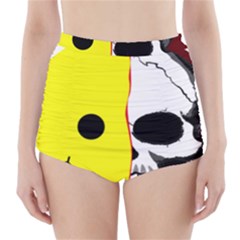 Skull Behind Your Smile High-waisted Bikini Bottoms by BangZart