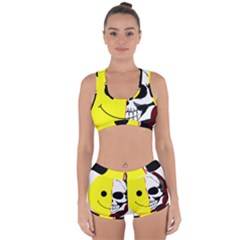 Skull Behind Your Smile Racerback Boyleg Bikini Set by BangZart