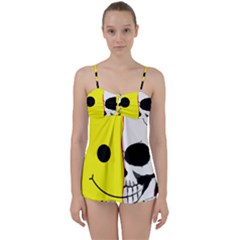 Skull Behind Your Smile Babydoll Tankini Set by BangZart