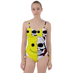 Skull Behind Your Smile Sweetheart Tankini Set by BangZart