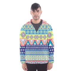 Tribal Print Hooded Wind Breaker (men) by BangZart