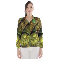 Psytrance Abstract Colored Pattern Feather Wind Breaker (women) by BangZart