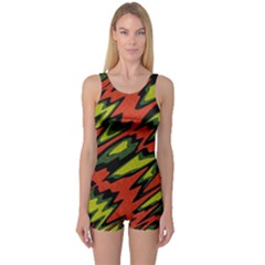 Distorted Shapes                           Women s Boyleg One Piece Swimsuit by LalyLauraFLM