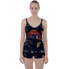 Bird-man  Tie Front Two Piece Tankini by Valentinaart