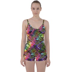 Technology Circuit Computer Tie Front Two Piece Tankini