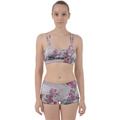 Shabby Chic Style Floral Photo Women s Sports Set by dflcprintsclothing