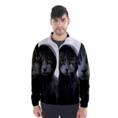 Gangsta Cat Wind Breaker (men) by Valentinaart