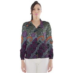 Batik Art Pattern  Wind Breaker (women) by BangZart