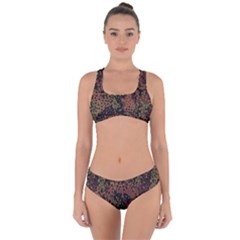 Digital Camouflage Criss Cross Bikini Set by BangZart