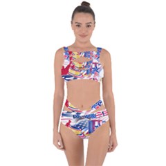 United States Of America Usa  Images Independence Day Bandaged Up Bikini Set  by BangZart
