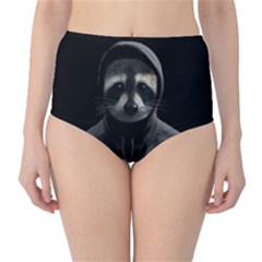 Gangsta Raccoon  High-waist Bikini Bottoms by Valentinaart