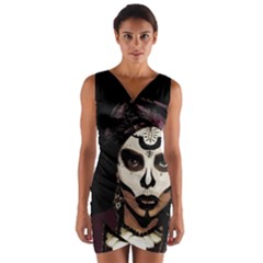 Voodoo  Witch  Wrap Front Bodycon Dress by Valentinaart