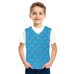 Blue Ornamental Pattern Kids  Sportswear by TastefulDesigns