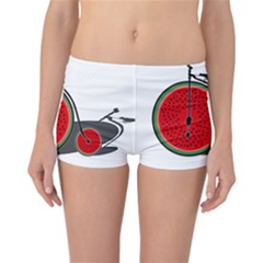 Watermelon Bicycle  Reversible Boyleg Bikini Bottoms by Valentinaart