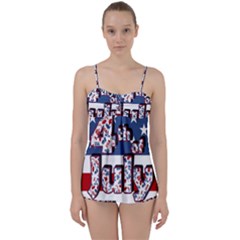 4th Of July Independence Day Babydoll Tankini Set by Valentinaart