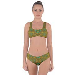 Sunshine And Flowers In Life Pop Art Criss Cross Bikini Set by pepitasart