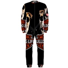 Bulldog Biker Onepiece Jumpsuit (men)  by Valentinaart