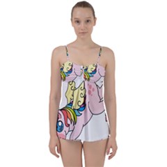 Unicorn Arociris Raimbow Magic Babydoll Tankini Set by Nexatart