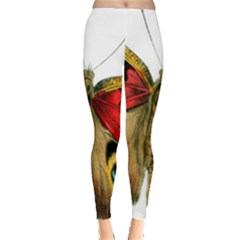 Butterfly Bright Vintage Drawing Leggings  by Nexatart