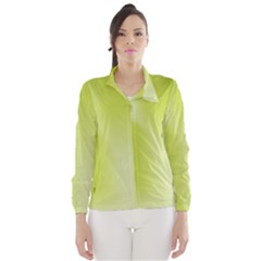 Green Soft Springtime Gradient Wind Breaker (women) by designworld65