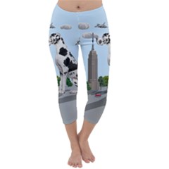 Great Dane Capri Winter Leggings  by Valentinaart