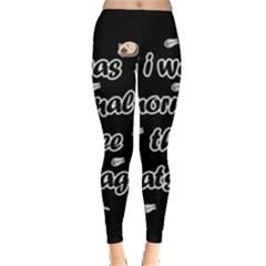 I Was Normal Three Cats Ago Leggings  by Valentinaart