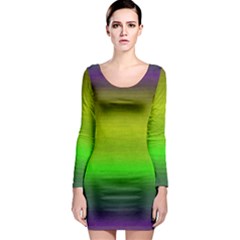 Ombre Long Sleeve Bodycon Dress by ValentinaDesign