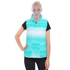 Ombre Women s Button Up Puffer Vest by ValentinaDesign