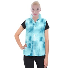 Ombre Women s Button Up Puffer Vest by ValentinaDesign