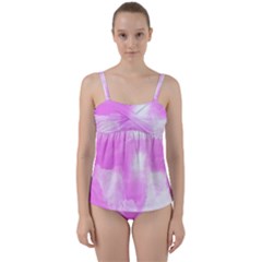 Ombre Twist Front Tankini Set by ValentinaDesign
